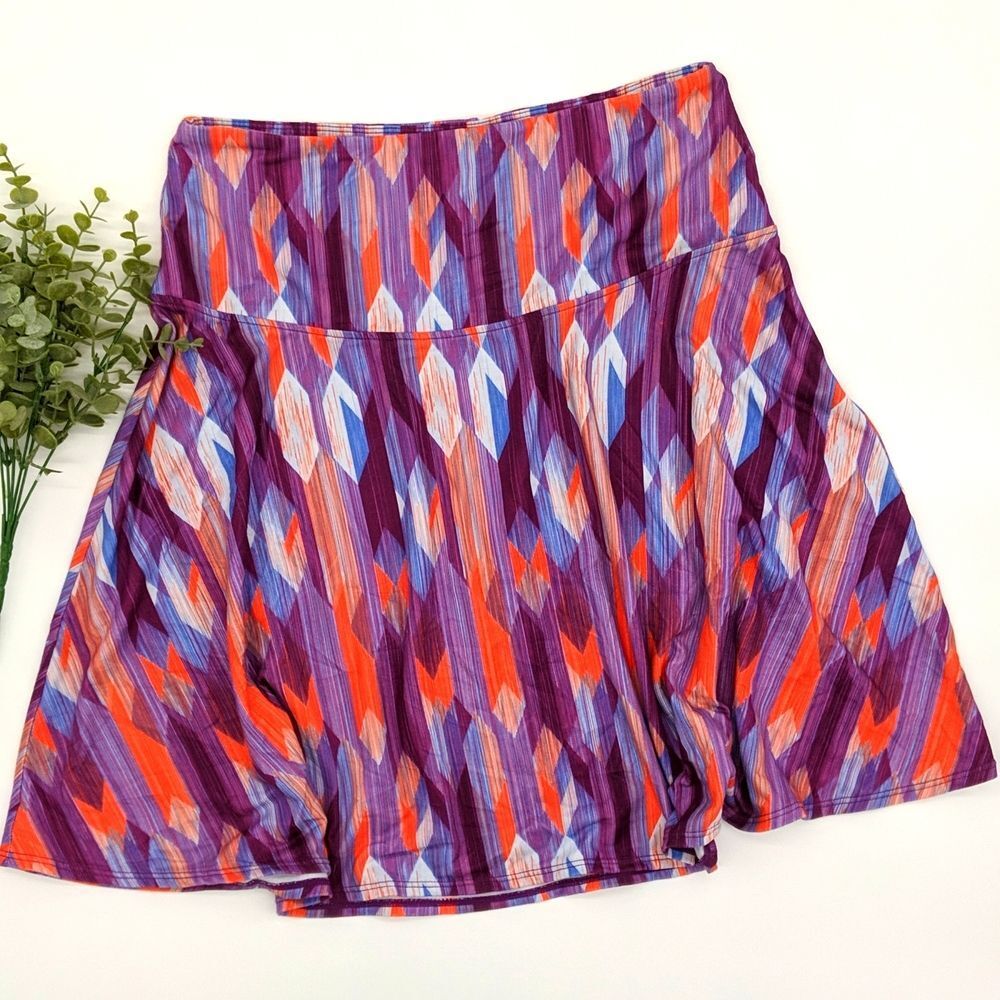 prAna taj flare skirt A-line grapevine gemstone size small